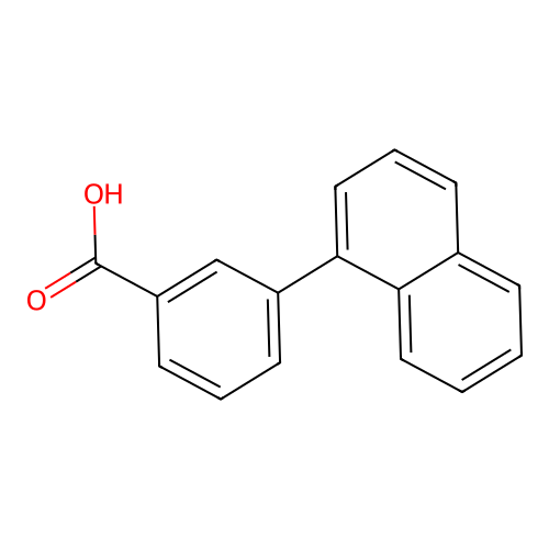 3-Naphthalen-1-yl-benzoic acid structure