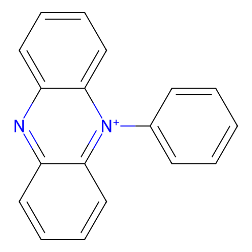 Phenazinium, 5-phenyl- structure