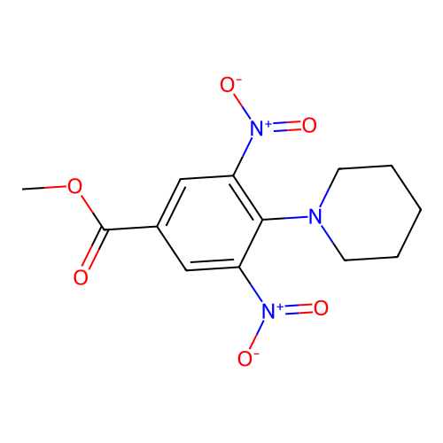 Methyl 3,5-dinitro-4-(piperidin-1-yl)benzoate structure