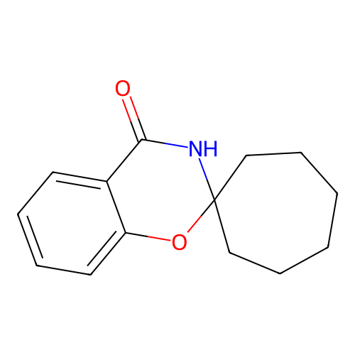 spiro[1,3-benzoxazine-2,1'-cycloheptan]-4(3H)-one structure