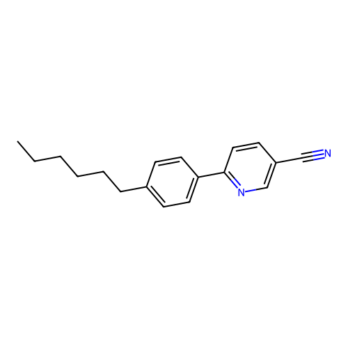 6-(4-Hexylphenyl)pyridine-3-carbonitrile structure