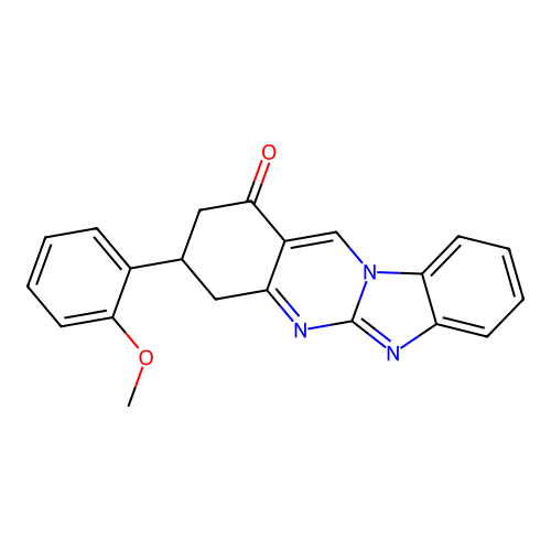 3-(2-methoxyphenyl)-3,4-dihydrobenzimidazo[2,1-b]quinazolin-1(2H)-one structure
