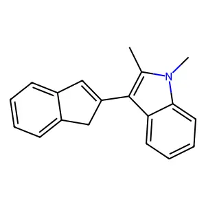3-(1H-Inden-2-yl)-1,2-dimethyl-1H-indole structure