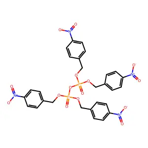 Diphosphoric acid, tetrakis[(4-nitrophenyl)methyl] ester structure