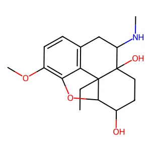 14-Ethyl-11-methoxy-6-(methylamino)-15-oxatetracyclo[10.2.1.05,14.08,13]pentadeca-8(13),9,11-triene-2,5-diol structure