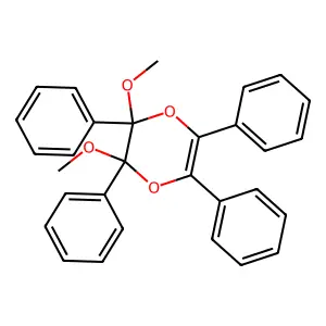 2,3-Dimethoxy-2,3,5,6-tetraphenyl-1,4-dioxine structure