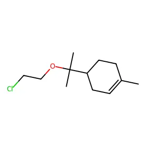 4-[2-(2-Chloroethoxy)propan-2-yl]-1-methylcyclohexene structure