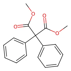 Dimethyl 2,2-diphenylpropanedioate structure