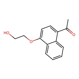 1'-Acetonaphthone, 4'-(2-hydroxyethoxy)- structure