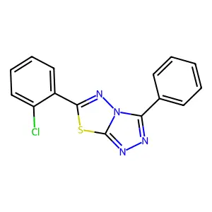 6-(2-Chlorophenyl)-3-phenyl-[1,2,4]triazolo[3,4-b][1,3,4]thiadiazole structure