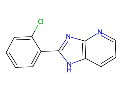 1H-Imidazo[4,5-b]pyridine, 2-(2-chlorophenyl)- structure
