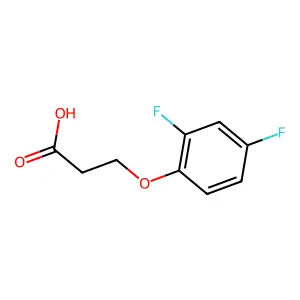 3-(2,4-二氟苯氧基)丙酸 structure