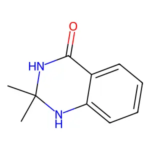 2,2-Dimethyl-1,2,3-trihydroquinazolin-4-one structure