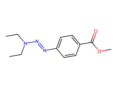 Benzoic acid, 4-(3,3-diethyl-1-triazenyl)-, methyl ester structure