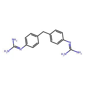 Guanidine, 4,4'-methylenediphenyldi- structure