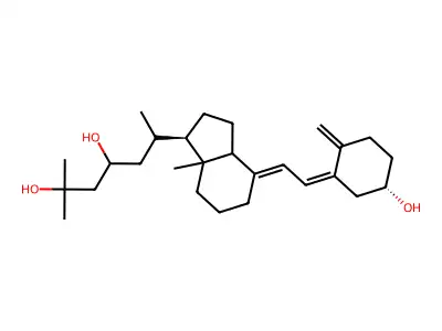 23S,25-Dihydroxyvitamin D3 structure