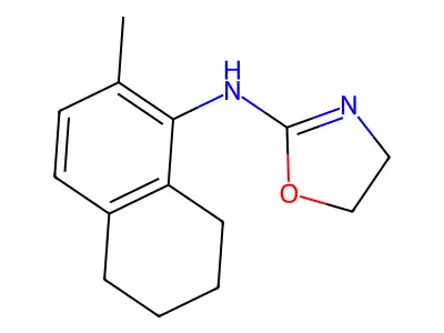 4,5-Dihydro-N-(5,6,7,8-tetrahydro-2-methyl-1-naphthalenyl)-2-oxazolamine structure