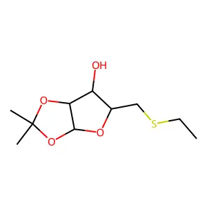 5-(ethylsulfanylmethyl)-2,2-dimethyl-3a,5,6,6a-tetrahydrofuro[2,3-d][1,3]dioxol-6-ol structure