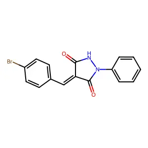 4-[(4-Bromophenyl)methylidene]-1-phenylpyrazolidine-3,5-dione structure
