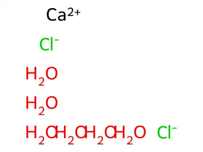 六水合氯化钙 structure