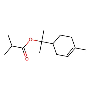 异丁酸松油酯 structure
