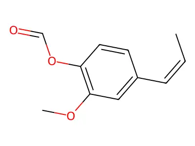 Isoeugenyl formate, (E)- structure