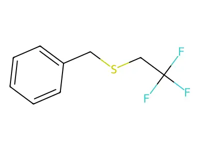 Benzyl 2,2,2-trifluoroethyl sulfide structure
