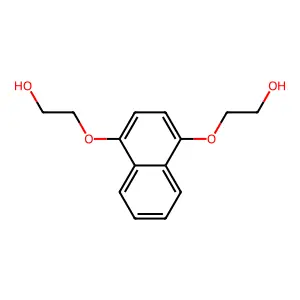 2-[4-(2-Hydroxyethoxy)naphthalen-1-yl]oxyethanol structure