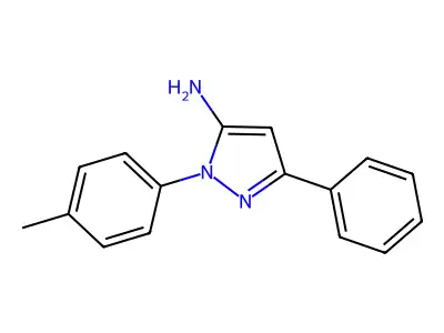 1-(4-Methylphenyl)-3-phenyl-1H-pyrazol-5-ylamine structure