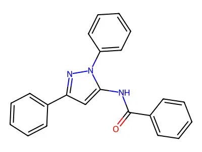 N-(1,3-diphenyl-1H-pyrazol-5-yl)benzamide structure