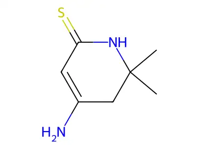 4-Amino-6,6-dimethyl-5,6-dihydropyridine-2(1H)-thione structure