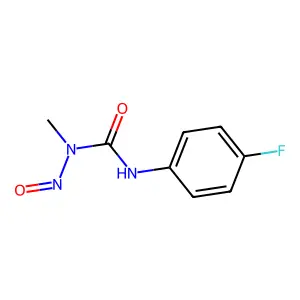 Urea, 3-(p-fluorophenyl)-1-methyl-1-nitroso- structure