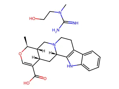Tetrahydroalstonate de creatinol structure