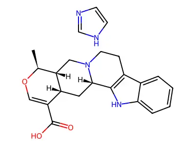 Tetrahydroalstonate d'imidazole structure