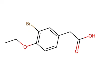 2-(3-Bromo-4-ethoxyphenyl)acetic acid structure