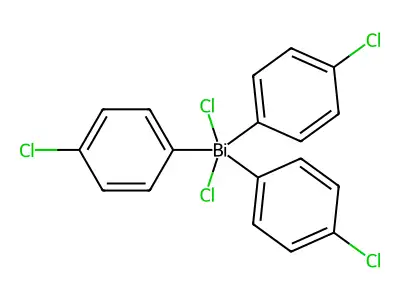Bismuth, dichlorotris(4-chlorophenyl)- structure