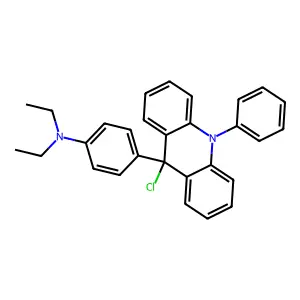 9-Chloro-9-(4-diethylaminophenyl)-10-phenylacridan structure