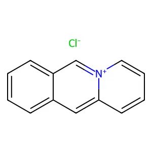 Benzo(b)quinolizinium, chloride structure