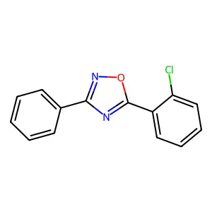 5-(2-Chlorophenyl)-3-phenyl-1,2,4-oxadiazole structure