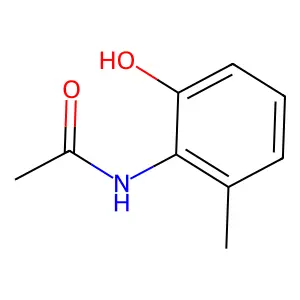N-(2-Hydroxy-6-methylphenyl)acetamide structure