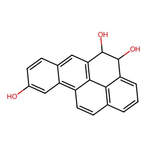 4,5-Dihydrobenzo(a)pyrene-4,5,9-triol structure
