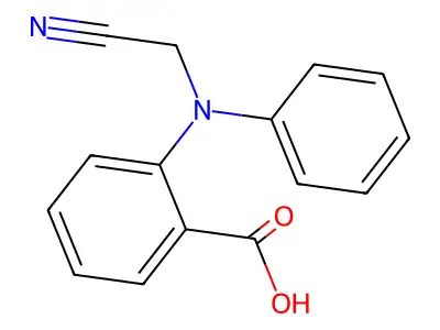 2-[(Cyanomethyl)(phenyl)amino]benzoic acid structure