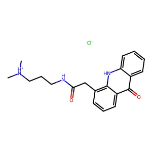 10(9H)-Acridineacetamide, N-(3-(dimethylamino)propyl)-9-oxo-, monohydrochloride structure