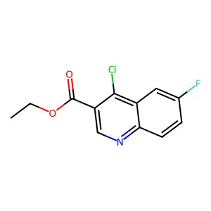 Ethyl 4-chloro-6-fluoroquinoline-3-carboxylate structure
