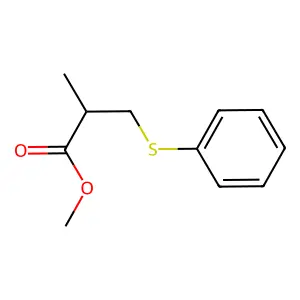 Methyl 3-(phenylthio)isobutyrate structure