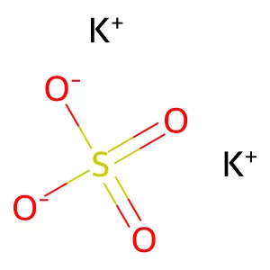 硫酸钾 structure