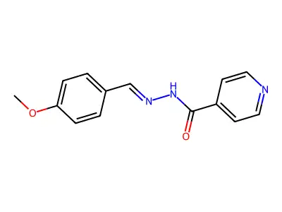 N'-[(E)-(4-methoxyphenyl)methylidene]pyridine-4-carbohydrazide structure