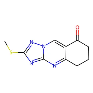 2-(methylsulfanyl)-6,7-dihydro[1,2,4]triazolo[5,1-b]quinazolin-8(5H)-one structure