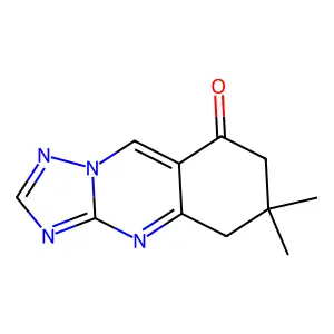 6,6-dimethyl-6,7-dihydro[1,2,4]triazolo[5,1-b]quinazolin-8(5H)-one structure