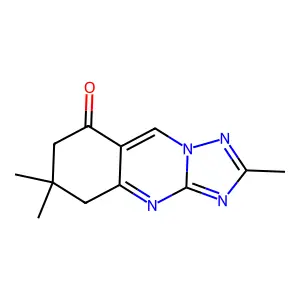 2,6,6-trimethyl-6,7-dihydro[1,2,4]triazolo[5,1-b]quinazolin-8(5H)-one structure
